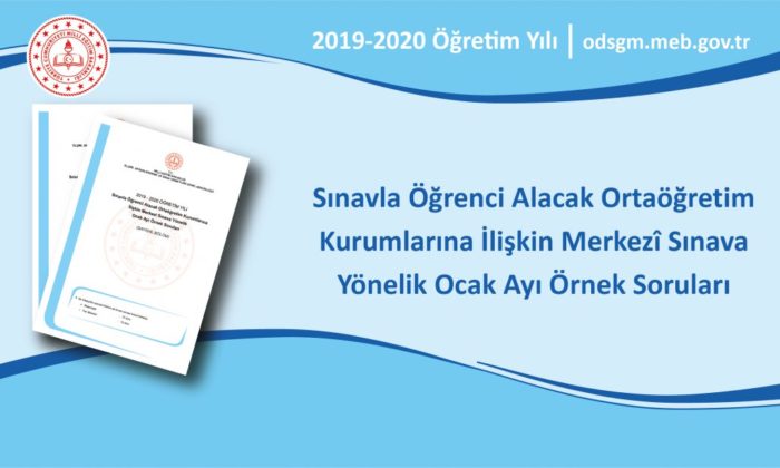 MEB 2020 Ocak Ayı LGS Örnek Soruları Yayınlandı.