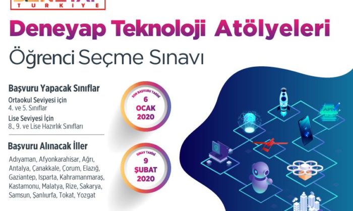 Deneyap Teknoloji Atölyeleri Öğrenci Seçme Sınavı Giriş Belgesi Yayınlandı.