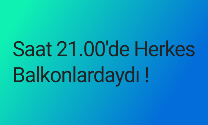Sağlık Çalışanlarına Alkışlı Destek!