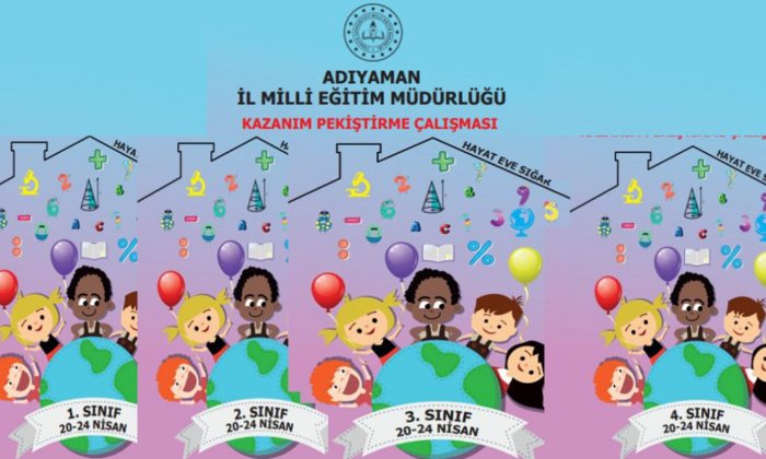 1,2,3 ve 4. Sınıf Kazanım Pekiştirme Çalışmaları