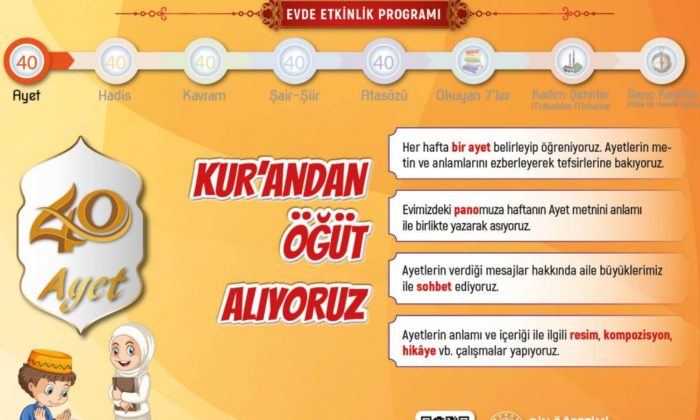 Din Öğretimi Genel Müdürlüğünden Evde Etkinlik Programı