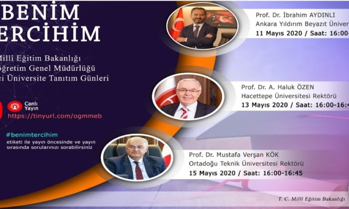 ÜNİVERSİTE ADAYLARINA ÇEVRİMİÇİ TANITIM GÜNLERİ DAVETİ