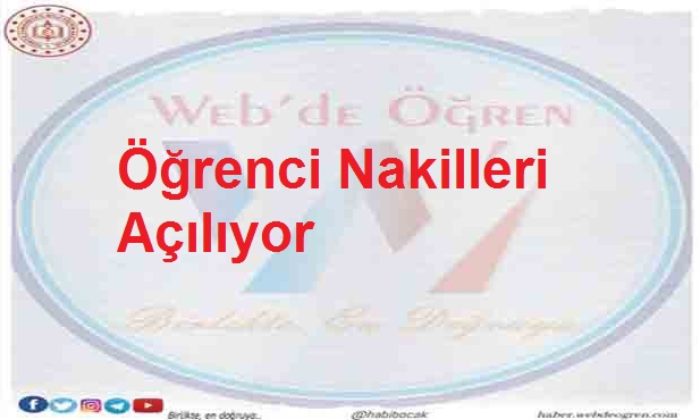 Öğrenci Nakilleri Açılıyor
