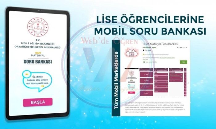 Ortaöğretim Genel Müdürlüğü Lise Öğrencileri İçin 15 Bin Soruluk Mobil Soru Bankası