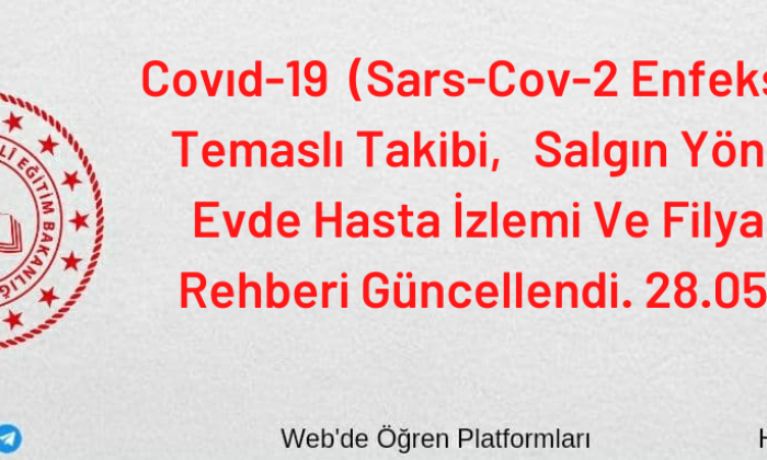 Covıd-19 (Sars-Cov-2 Enfeksiyonu) Temaslı Takibi, Salgın Yönetimi, Evde Hasta İzlemi Ve Filyasyon Rehberi Güncellendi. 28.05.2021
