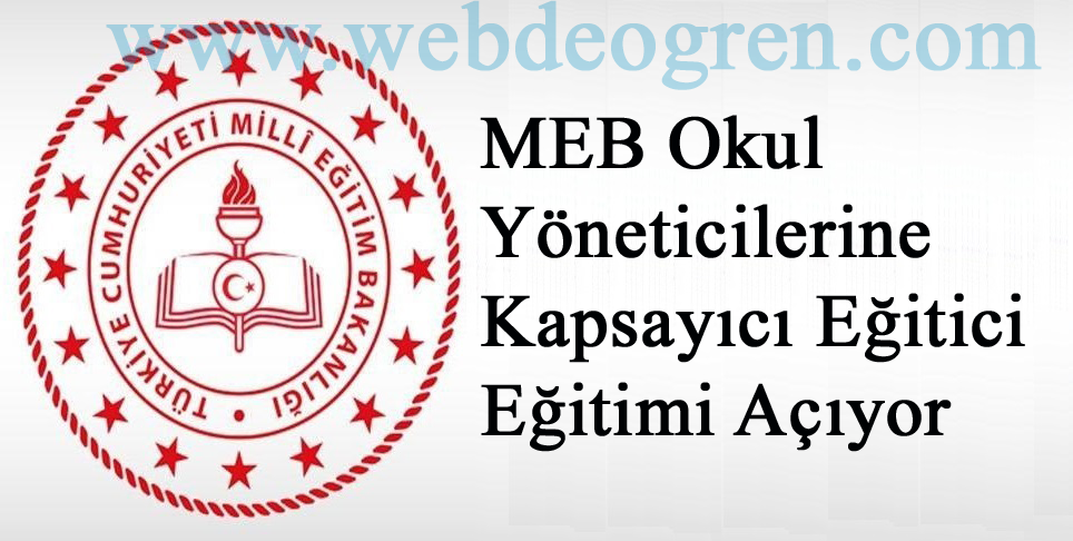 MEB Okul Yöneticilerine Kapsayıcı Eğitici Eğitimi Açıyor