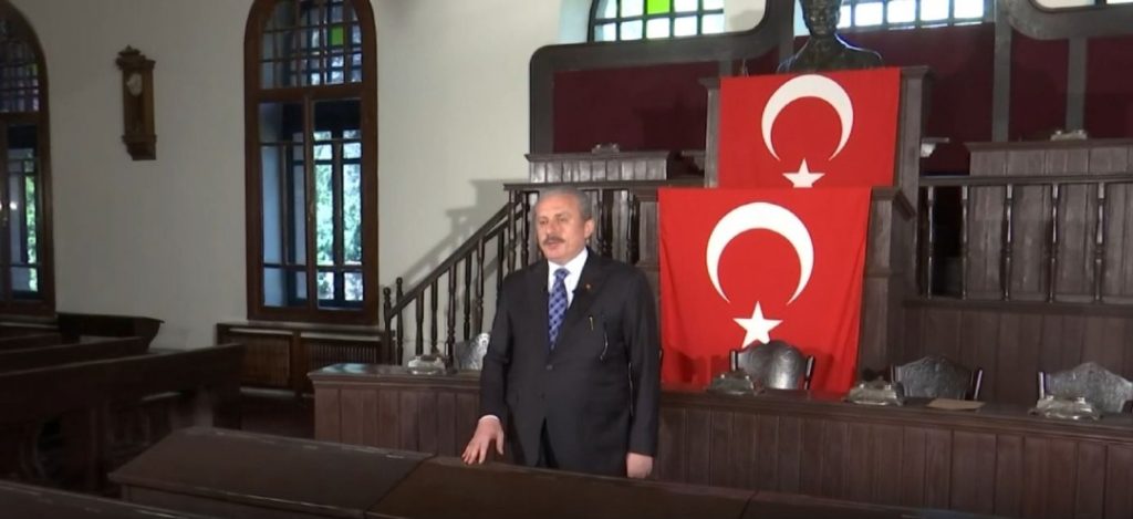 TBMM BAŞKANI ŞENTOP’TAN TRT EBA TV’DE 100. YIL DERSİ