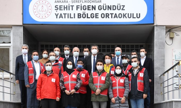 Yatılı Bölge Ortaokulu Öğrencileri İçin Türk Kızılayı İş Birliğinde Materyal Desteği