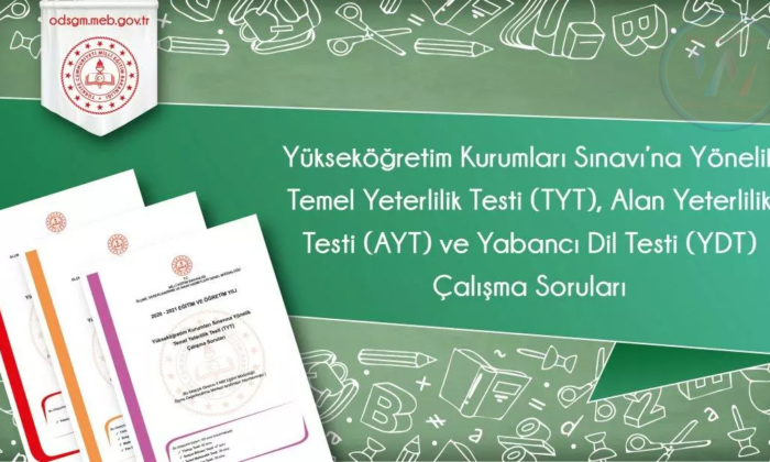 Ölçme, Değerlendirme ve Sınav Hizmetleri Genel Müdürlüğü Yükseköğretim Kurumları Sınavı’na Yönelik Temel Yeterlilik Testi (TYT), Alan Yeterlilik Testi (AYT) ve Yabancı Dil Testi (YDT) Çalışma Soruları (Ocak 2022)