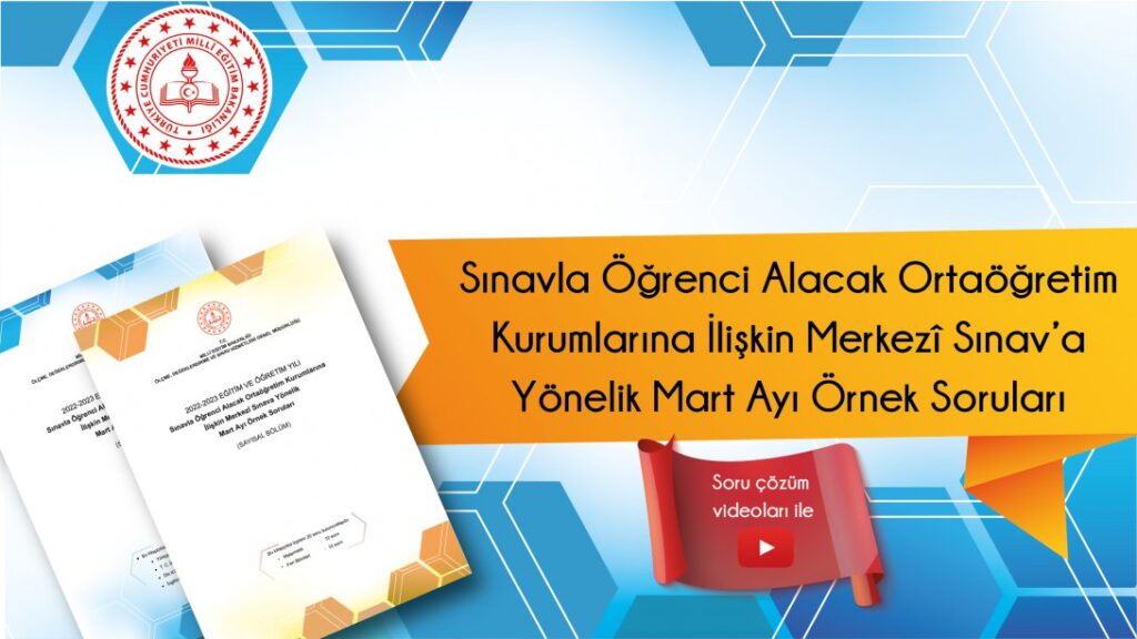 2023 LGS Mart Ayı Çalışma Soruları Yayımlandı