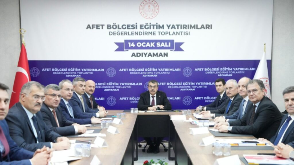 Bakan Tekin Başkanlığında “Afet Bölgesi Eğitim Yatırımları Değerlendirme Toplantısı” Yapıldı