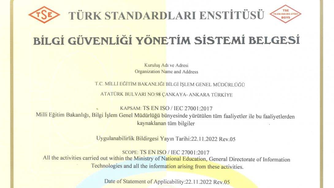 Bilgi Güvenliği Yönetim Sistemi