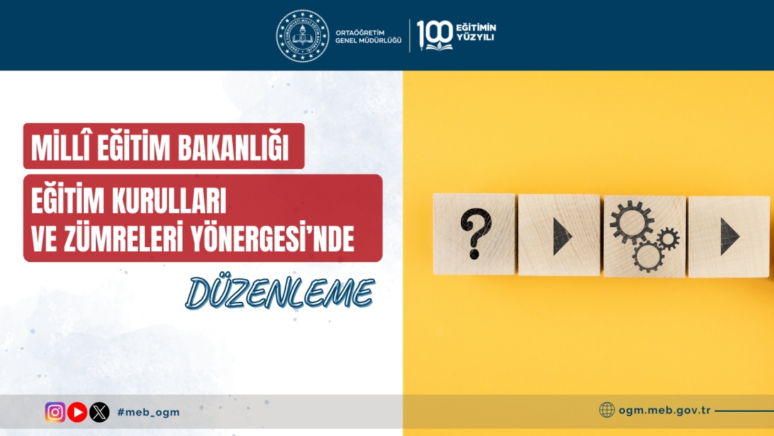 EĞİTİM KURULLARI VE ZÜMRELERİ YÖNERGESİ