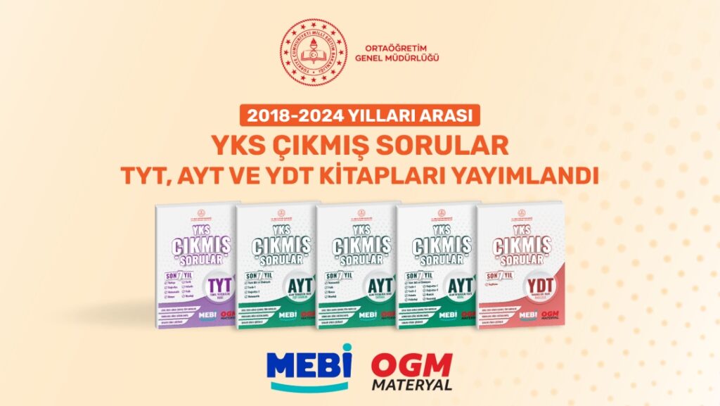 YKS’de Çıkmış Soruları İçeren Kitaplar Mebi Ve OGM Materyal’de Yayımlandı!
