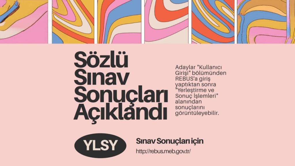 1416 Sayılı Kanun Kapsamında YLSY Bursu Sözlü Sınav Sonuçları Açıklandı