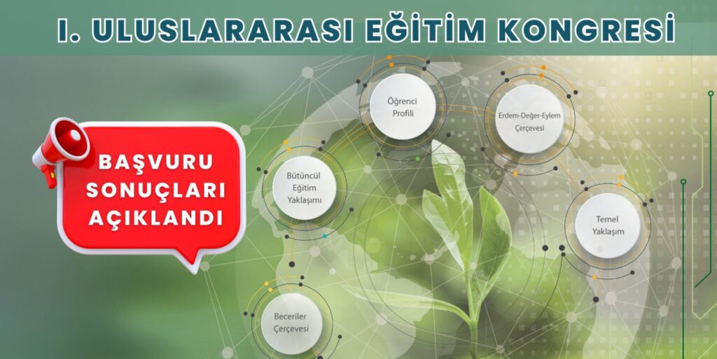 1. Uluslararası Eğitim Kongresi Başvuru Sonuçları Açıklandı