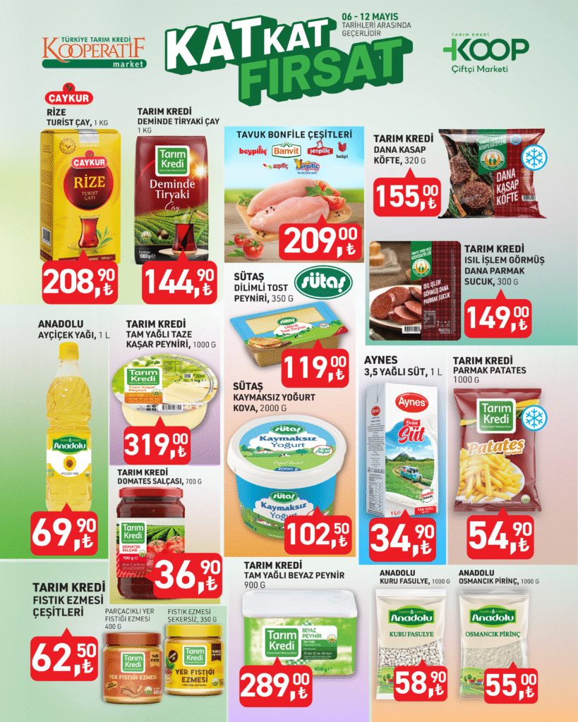 Tarım Kredi Marketlerinde Mayıs İndirimi Başladı