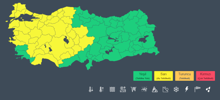 38 İle ‘Sarı’ Uyarı: Sağanak Ve Fırtına Geliyor