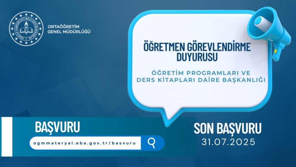 Milli Eğitim Bakanlığı Öğretmen Görevlendirmesi Yapacak
