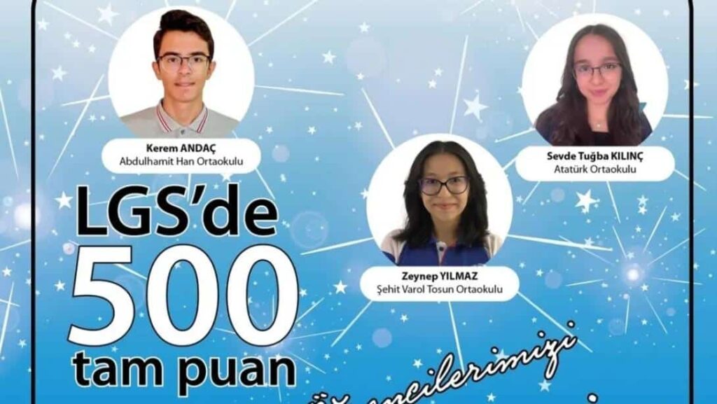 2025 LGS’de Niğde’nin Zirvesi: 3 Öğrencimiz Türkiye Birincisi Oldu