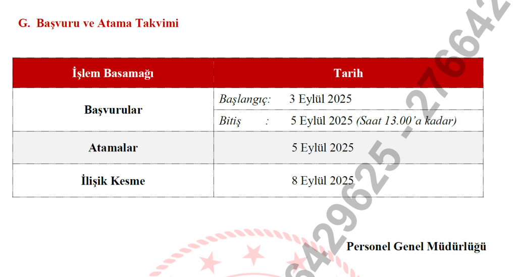 Öğretmenlerin İller Arası İsteğe Bağlı Yer Değiştirme Duyurusu (2025-2)