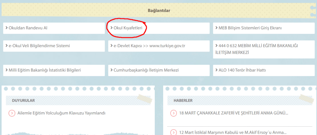 2025-2026 Eğitim Öğretim Yılında Okul Kıyafetleri Okul Web Sitesinde Yayınlanacak